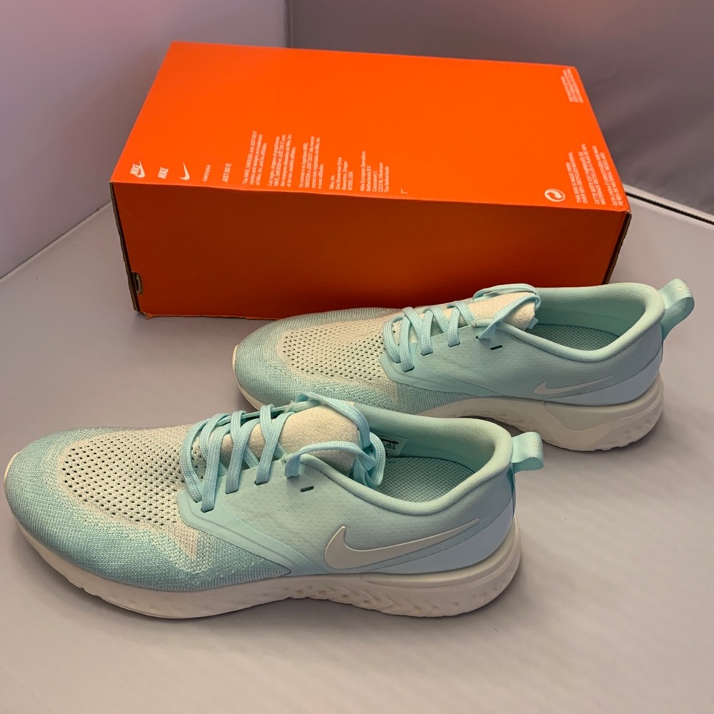 Nike Odyssey React 2 Flyknit Running Shoes9.5 Teal - image 5